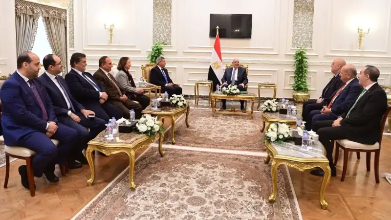 رئيس  مجلس النواب يستقبل رئيس المجلس الأعلى للإعلام والوفد المرافق