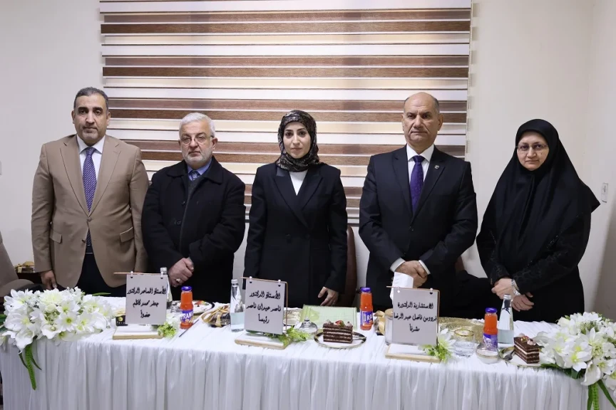 مناقشة بحث بورد في كلية طب المستنصرية ببغداد حول عملية تجميل الأنف المفتوحة الأولى