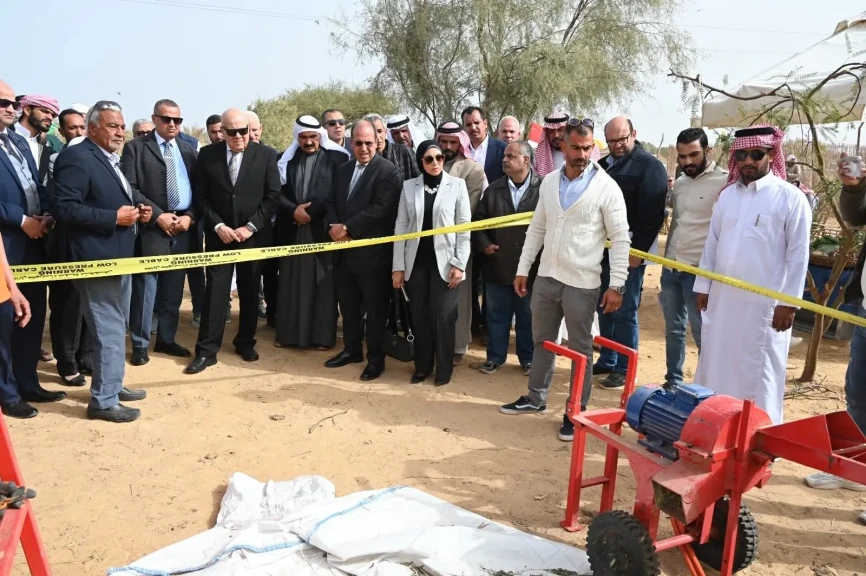 محافظ جنوب سيناء يشهد تدشين مشروع بحثي لتحويل المخلفات الزراعية إلى علف حيواني