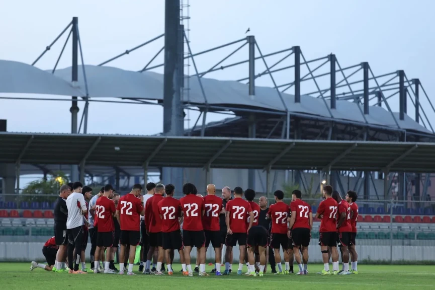 الأهلي ينهي مرانه الأول في تنزانيا