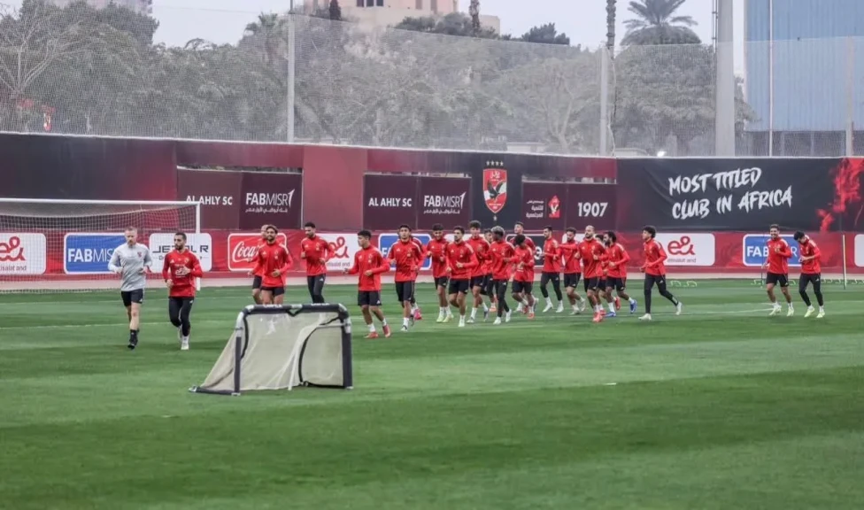 الأهلي يؤدي تدريباته بدون راحة استعدادًا لمباراة البنك الأهلي بدوري نايل