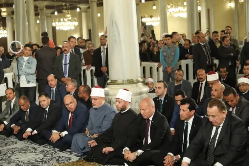 مفتي الجمهورية يشهد احتفال وزارة الأوقاف بليلة النصف من شعبان بمسجد الإمام الحسين