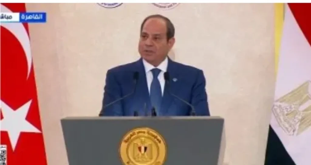 نص كلمة الرئيس السيسي فى منتدى الأعمال المصرى التركى
