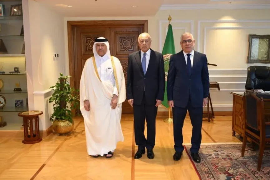 النائب العام المصري ونظيره القطري يزوران الأمين العام لجامعة الدول العربية