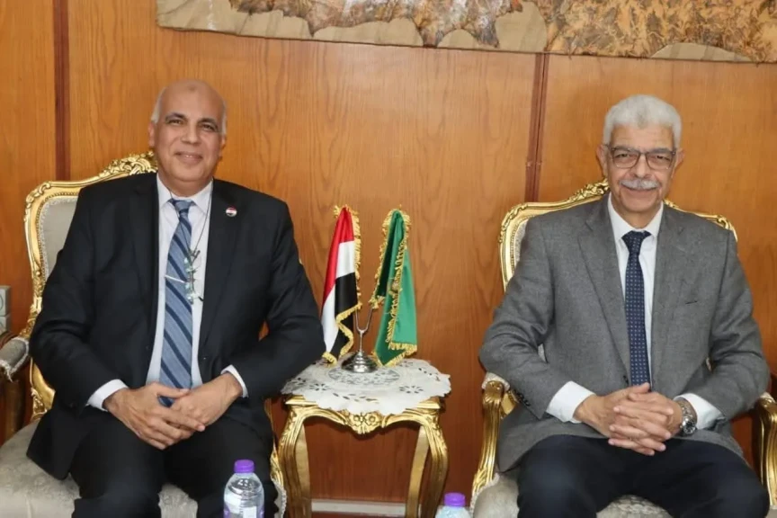 رئيس جامعة المنوفية يستقبل رئيس جامعة الدلتا التكنولوجية