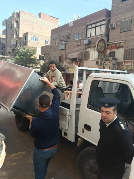 محافظة الجيزة تواصل إعادة الانضباط بشارع مستشفى الصدر بالعمرانية