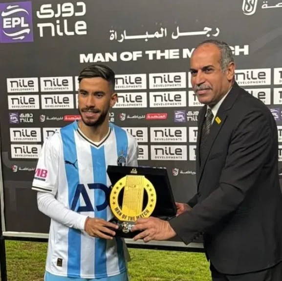 ناصر ماهر رجل مباراة إنبي وبيراميدز بدوري نايل