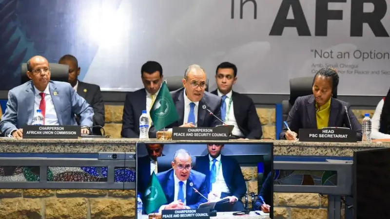 وزير الخارجية يترأس جلسة مشاورات مجلس السلم والأمن غير الرسمية حول السودان