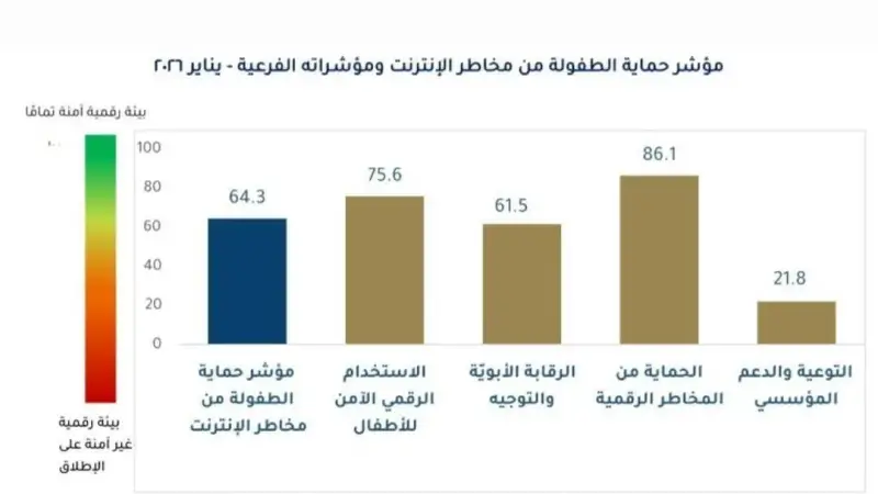 مركز المعلومات ودعم اتخاذ القرار يطلق العدد الأول من مؤشر حماية الطفولة من مخاطر الإنترنت