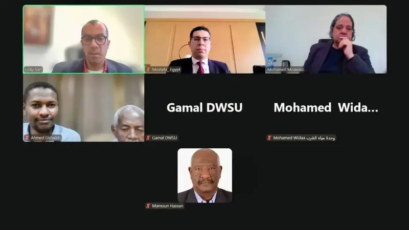 وزير الري المصرى، و وزير الزراعة والري السودانى، يوبجه بالتنسيق مع هيئة مياه الشرب السوداني