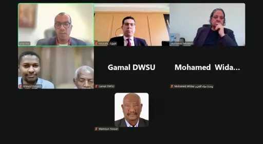 وزير الري المصرى، و وزير الزراعة والري السودانى، يوبجه بالتنسيق مع هيئة مياه الشرب السوداني