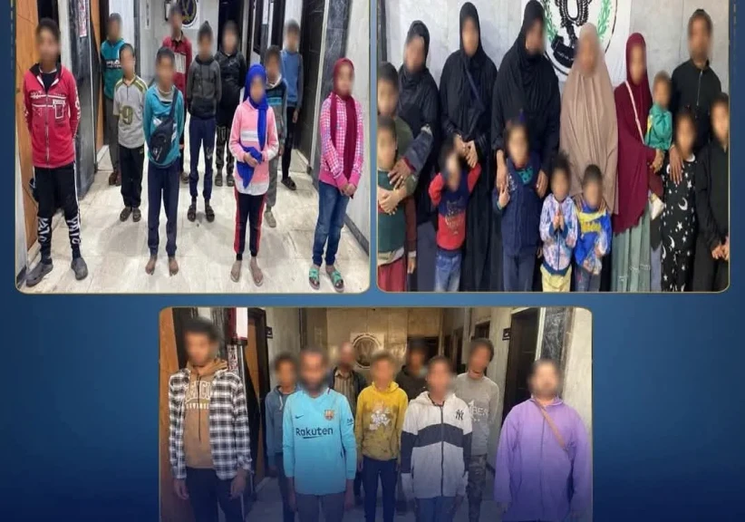 الداخلية: ضبط عدد من الرجال والسيدات لقيامهم باستغلال الاطفال في أعمال التسول