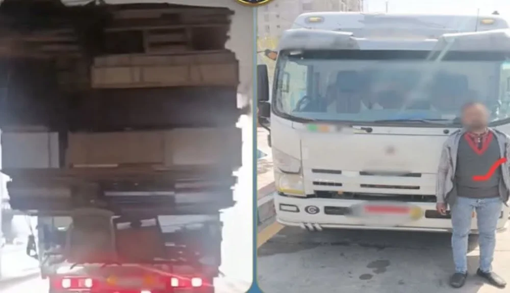 الداخلية:كشف ملابسات مقطع فيديو قيام سائق نقل بتحميل حمولة زائدة وتعريض المواطنين للخطر.