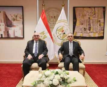 وزير العدل يستقبل رئيس هيئة قضايا الدولة للتهنئة بتوليه مهام منصبه