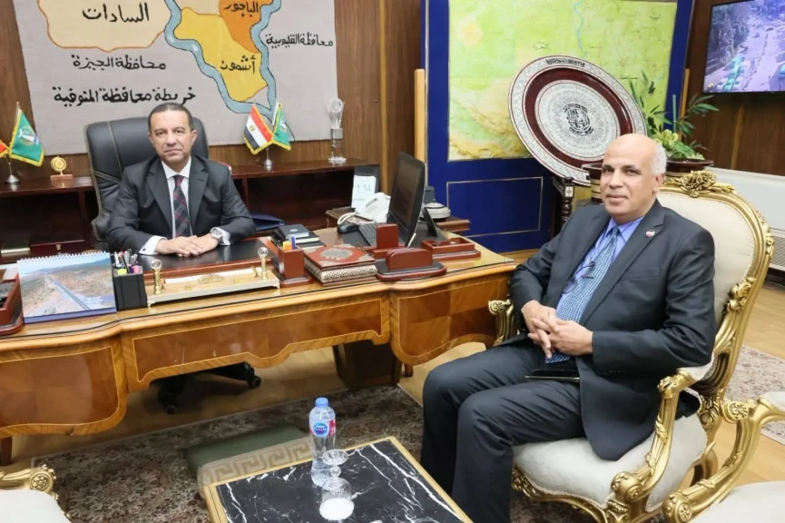 محافظ المنوفية يلتقي رؤساء جامعتي الدلتا التكنولوجية بقويسنا والمنصورة الجديدة