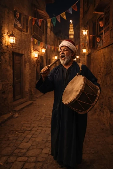 المسحراتي في التراث المصري صوت السحور الذي لا ينام