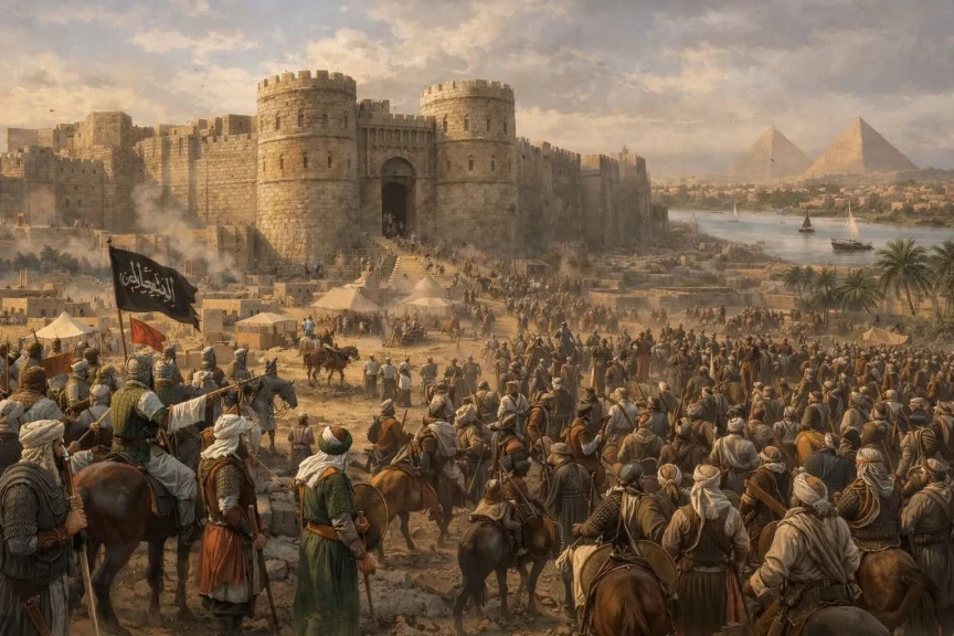 بمناسبة رمضان الفتح الإسلامي لمصر وحصار حصن بابليون وتأسيس الفسطاط