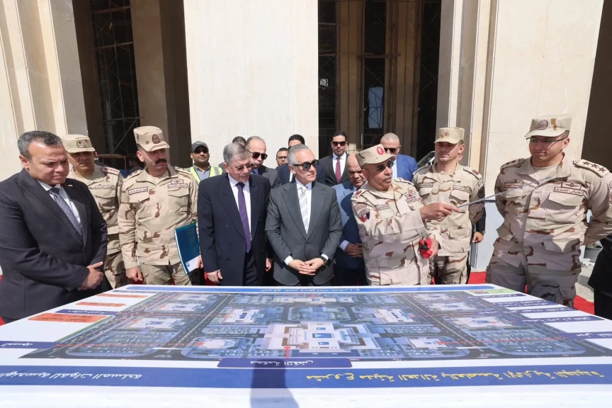 وزير العدل يتفقد مشروع مدينة العدالة بالعاصمة الجديدة