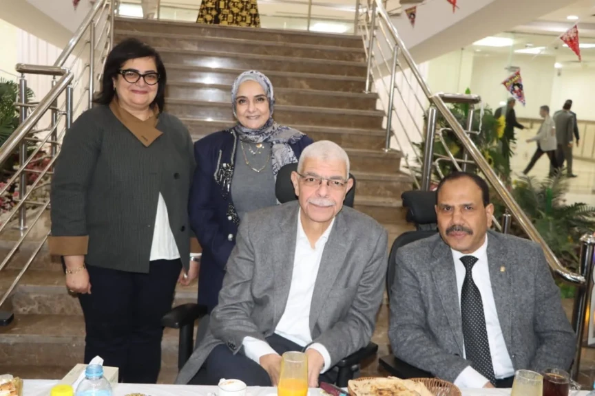 القاصد يشارك فى حفل الإفطار الجماعى بجامعة المنوفية الأهلية