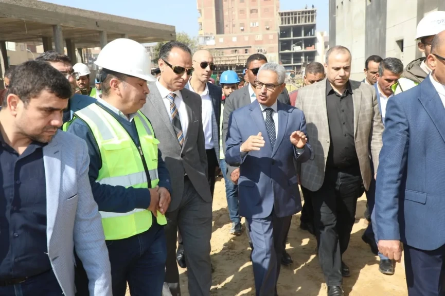 محافظ بني سويف يتفقد مشروع مستشفى ناصر العام