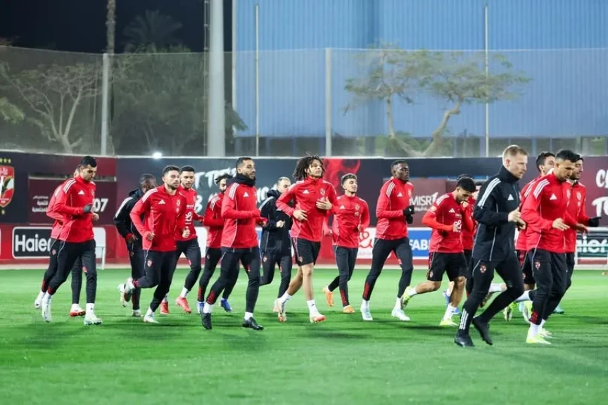 الأهلي يختتم استعداداته لمباراة زد بدوري نايل