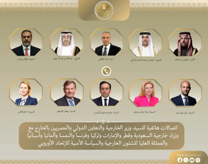 اتصالات هاتفية مكثفة لوزير الخارجية لمتابعة تطورات التصعيد العسكري الخطير فى المنطقة