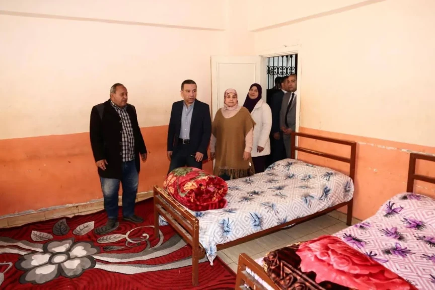 محافظ المنوفية يتفقد دار الرعاية الإجتماعية ” كبار بلا مأوي ”