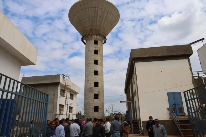 محافظ المنوفية يتفقد محطة صرف صحى بهواش ومحطة إزالة الحديد والمنجنيز بفيشا