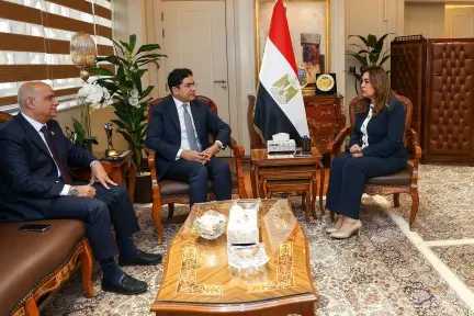 د. منال عوض تلتقي عضو لجنة الشئون الدستورية والتشريعية ووكيل لجنة الإدارة المحلية بمجلس النواب