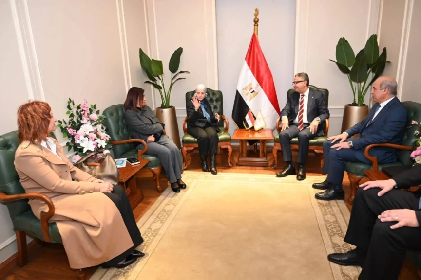 وزير التموين يلتقي السيدة رواد الحلبي مدير برنامج الأغذية العالمي