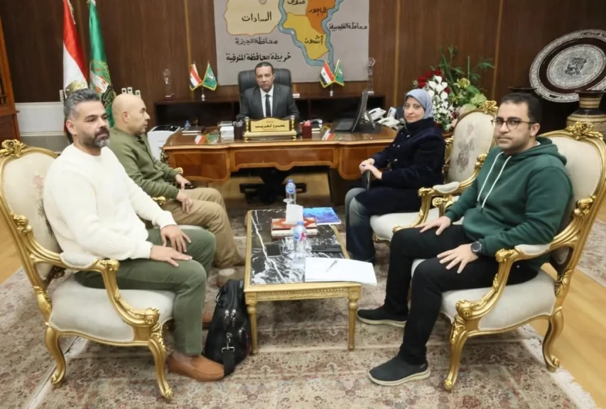 محافظ المنوفية يلتقي رئيس قطاع المشروعات بشركة الإنتاج الحربي