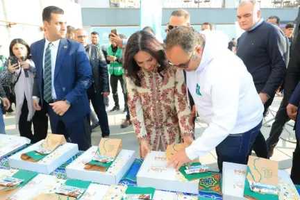 وزيرة التضامن الاجتماعي تتفقد مائدة الإفطار الجماعي لمؤسسة «مصر الخير»