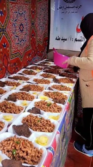 «مستقبل وطن» يواصل تنفيذ حملة «إفطار صائم» بالوراق