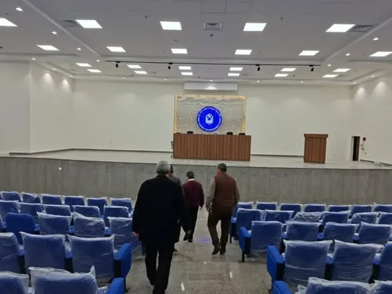 رئيس أكاديمية السادات يتفقد أعمال تطوير المدخل الرئيسي وقاعة المؤتمرات بفرع بورسعيد