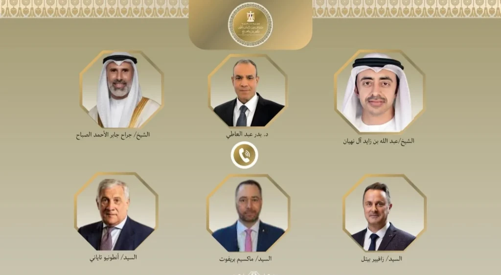 وزير الخارجية يبحث مع وزراء خارجية الإمارات والكويت وإيطاليا وبلجيكا ولوكسمبورج مستجدات الوضع الإقليمي
