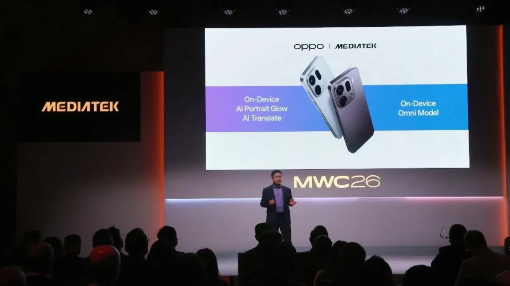 OPPO وميدياتيك (MediaTek) تستعرضان ابتكارات الذكاء الاصطناعي على الهواتف خلال مؤتمر   MWC 2026