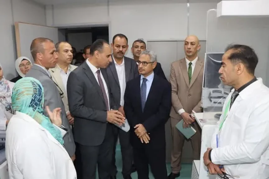 محافظ بني سويف يزور مستشفى الفشن المركزي
