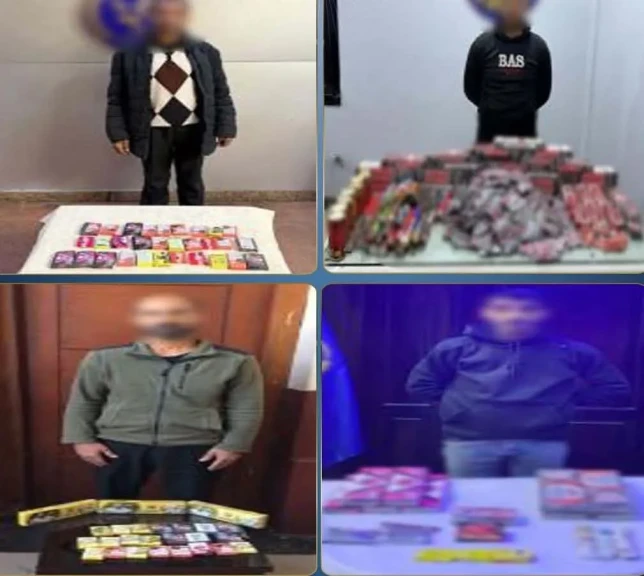 الداخلية: ضبط 2 مليون قطعة ألعاب نارية بحوزة عدد من الأشخاص بالمحافظات
