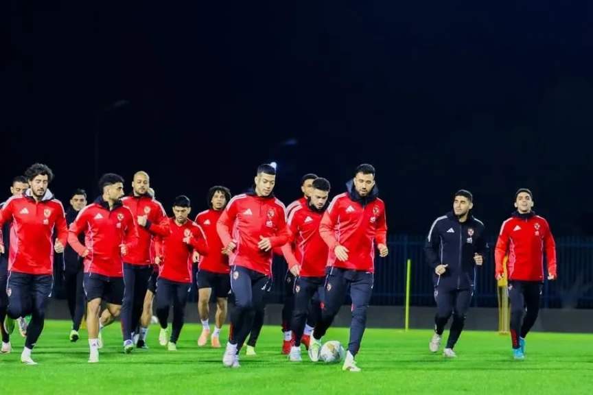 الأهلي يختتم مرانه الثاني في تونس