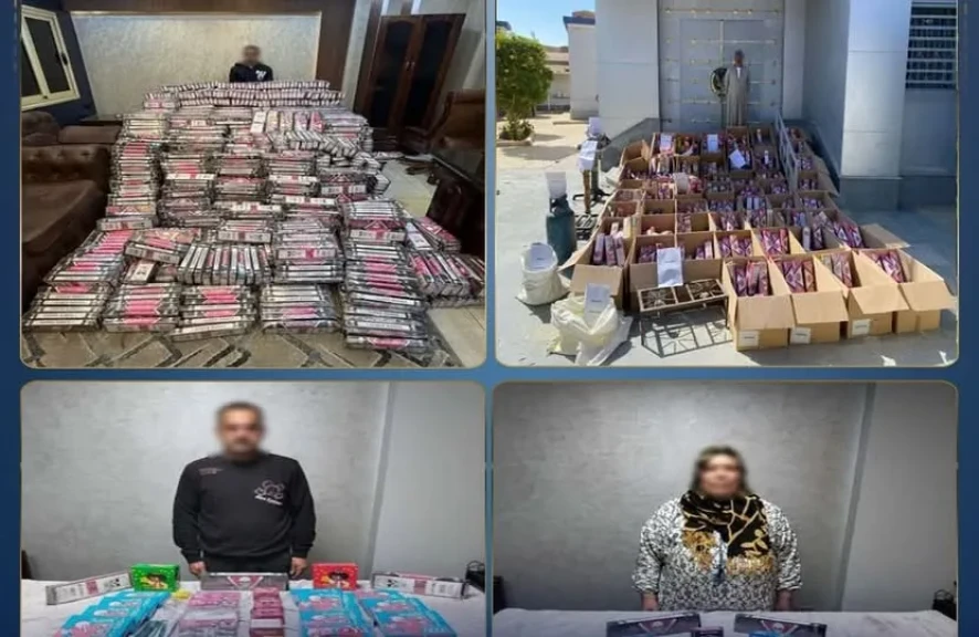 الداخلية:ضبط 76 قضية ألعاب نارية متنوعة  بقيمة 3.5 مليون جنيه بالمحافظات