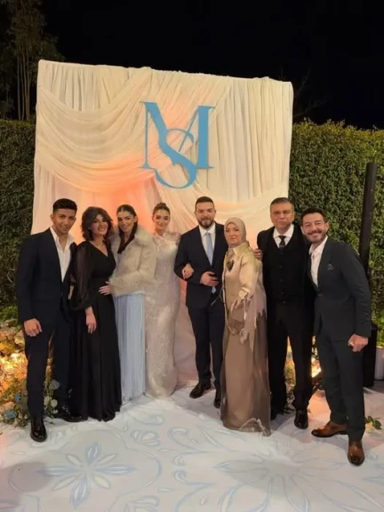 عمرو الليثي يعلن خطوبة ابنه على ملك أحمد زاهر