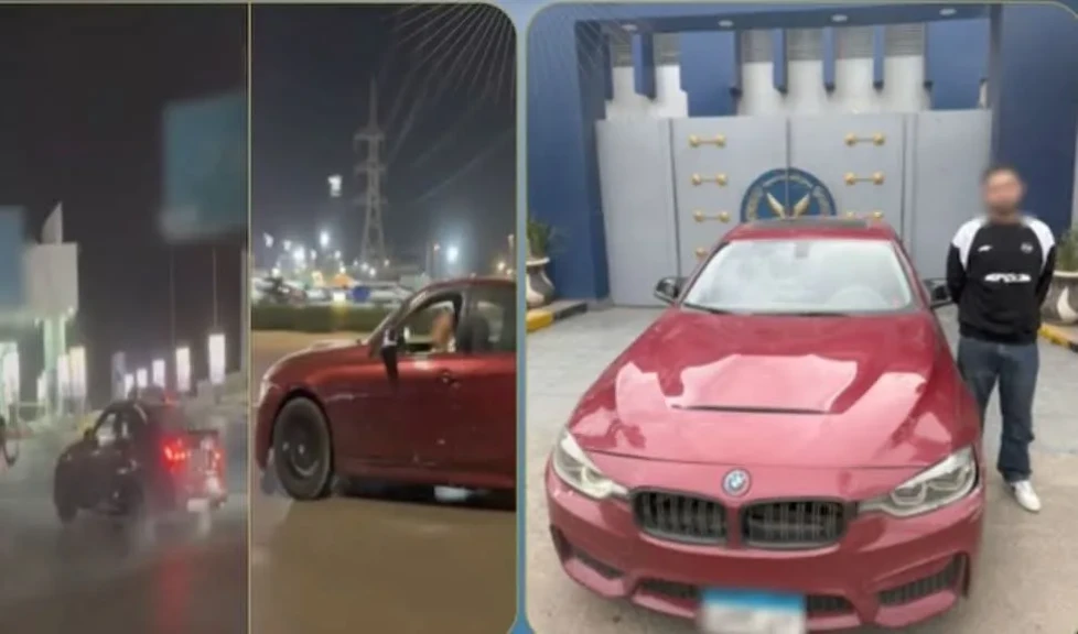 الداخلية:كشف ملابسات مقطع فيديو قيام سائق سيارة بالقيام بحركات استعراضية بالجيزة