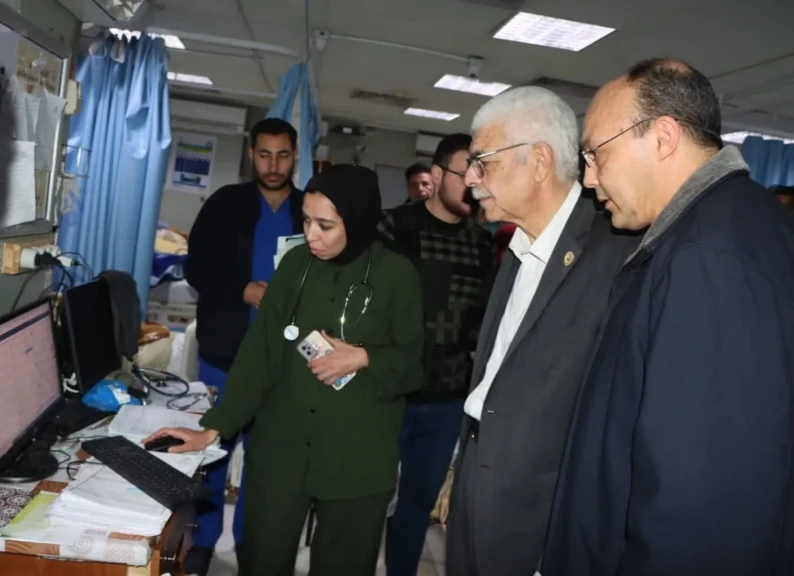 رئيس جامعة المنوفية يتابع التشغيل الفعلي لمنظومة التحول الرقمي وميكنة المستشفيات الجامعية
