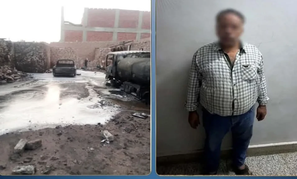 الداخلية:كشف ملابسات حريق سيارة مواد بترولية بقطعة أرض فضاء بأسوان