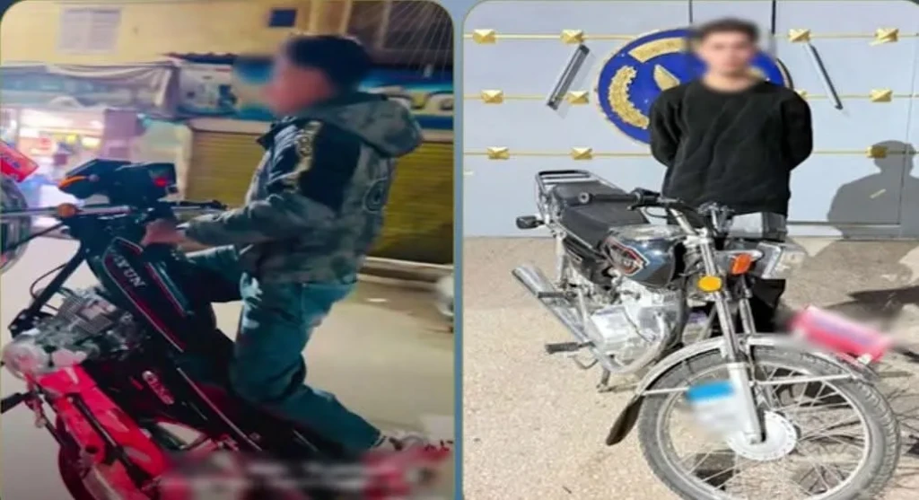 الداخلية: ضبط المتهم في مقطع فيديو بقيادة دراجة نارية وتعريض حياة المواطنين للخطر