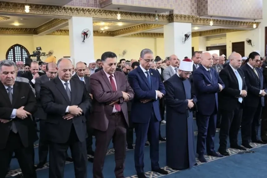 وزير الأوقاف ومحافظ الجيزة يؤديان صلاة الجمعة بمسجد السيدة خديجة بنت خويلد