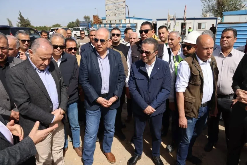محافظ المنوفية يستقبل وزير الري ويتفقدان أعمال إنشاء سحارة أبنهس الجديدة بقويسنا