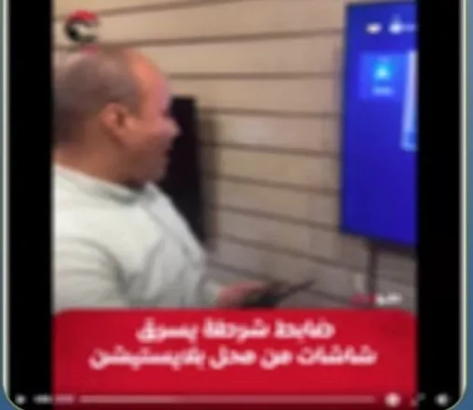 مصدر أمني ينفي مزاعم الجماعات الإرهابية بقيام ضابط بالاستيلاء علي شاشات داخل محل العاب