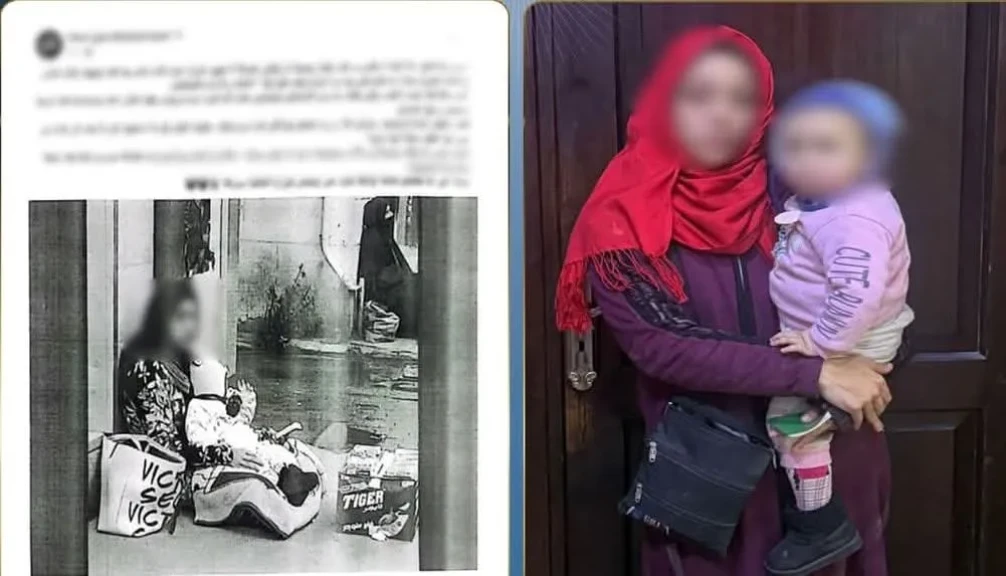 الداخلية: ضبط المتهمة في مقطع فيديو باستغلال طفله في أعمال التسول بالإسكندرية