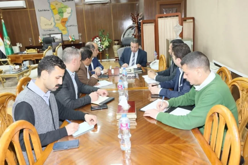 محافظ المنوفية يعقد اجتماعاً لمتابعة الموقف التنفيذي لمشروعات مياه الشرب والصرف الصحي